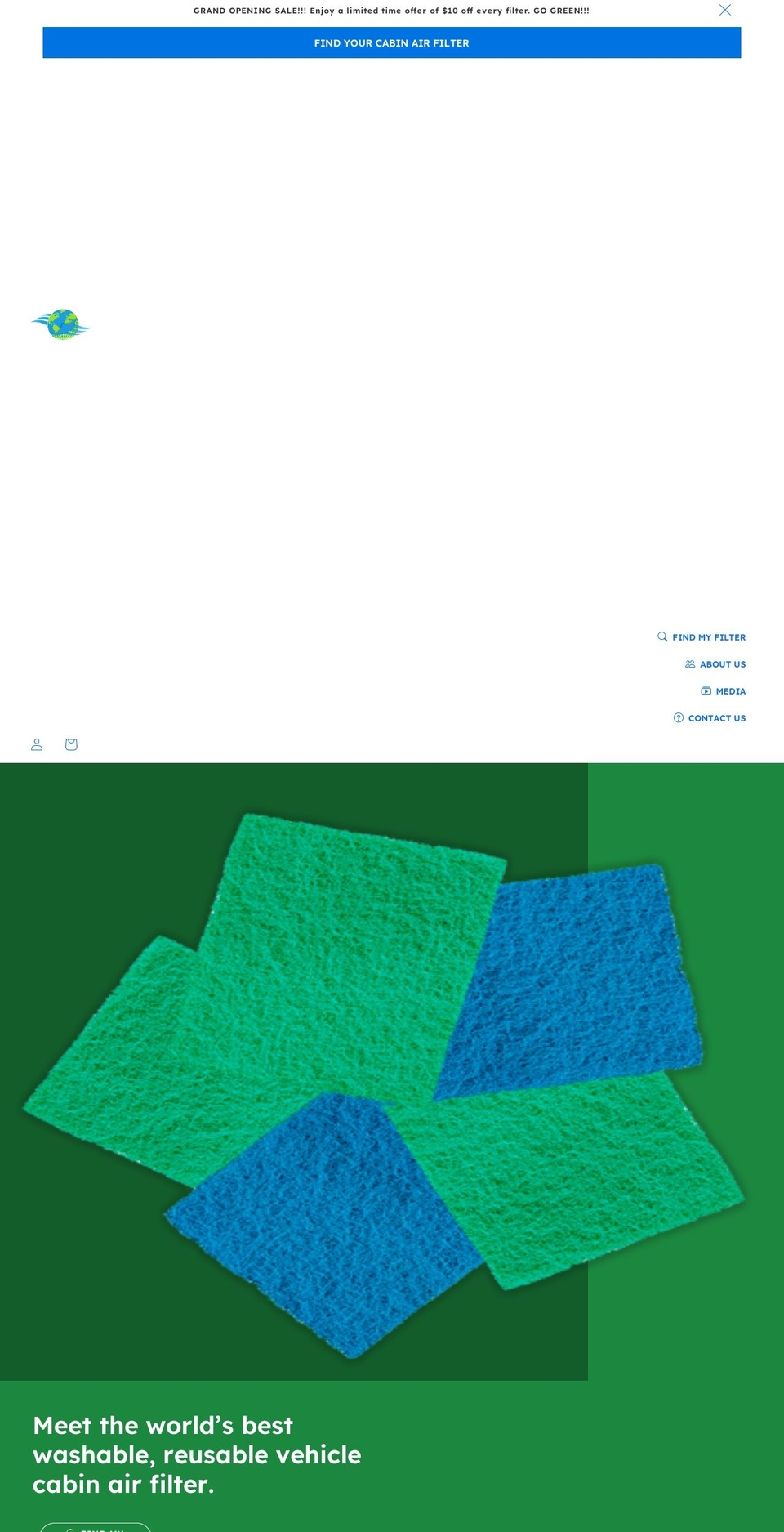 smartpartsfilters.com shopify website screenshot