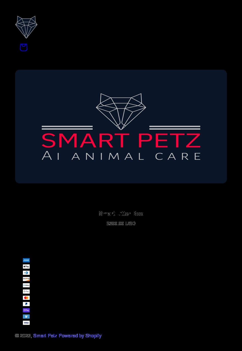 smartpetz.org shopify website screenshot