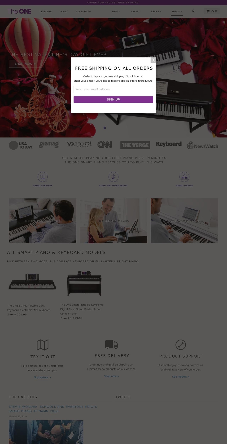 smartpiano.com shopify website screenshot