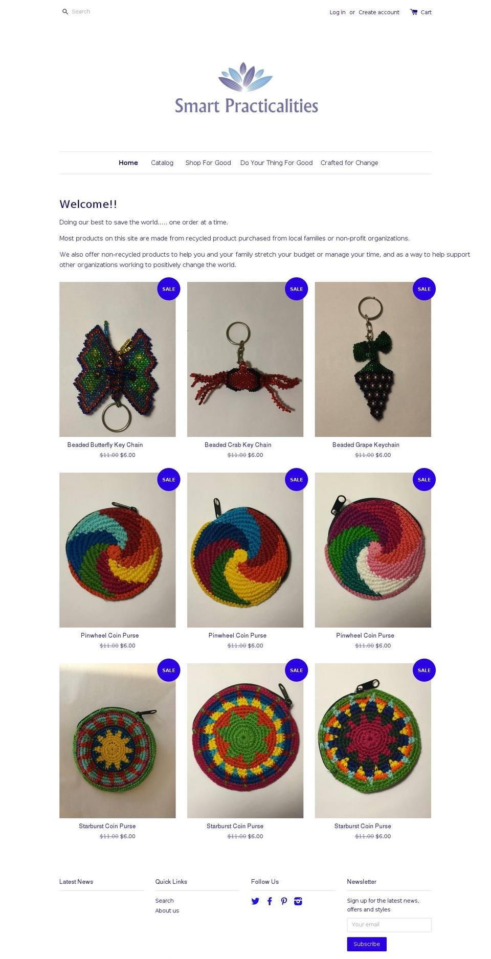 smartpracticalities.com shopify website screenshot