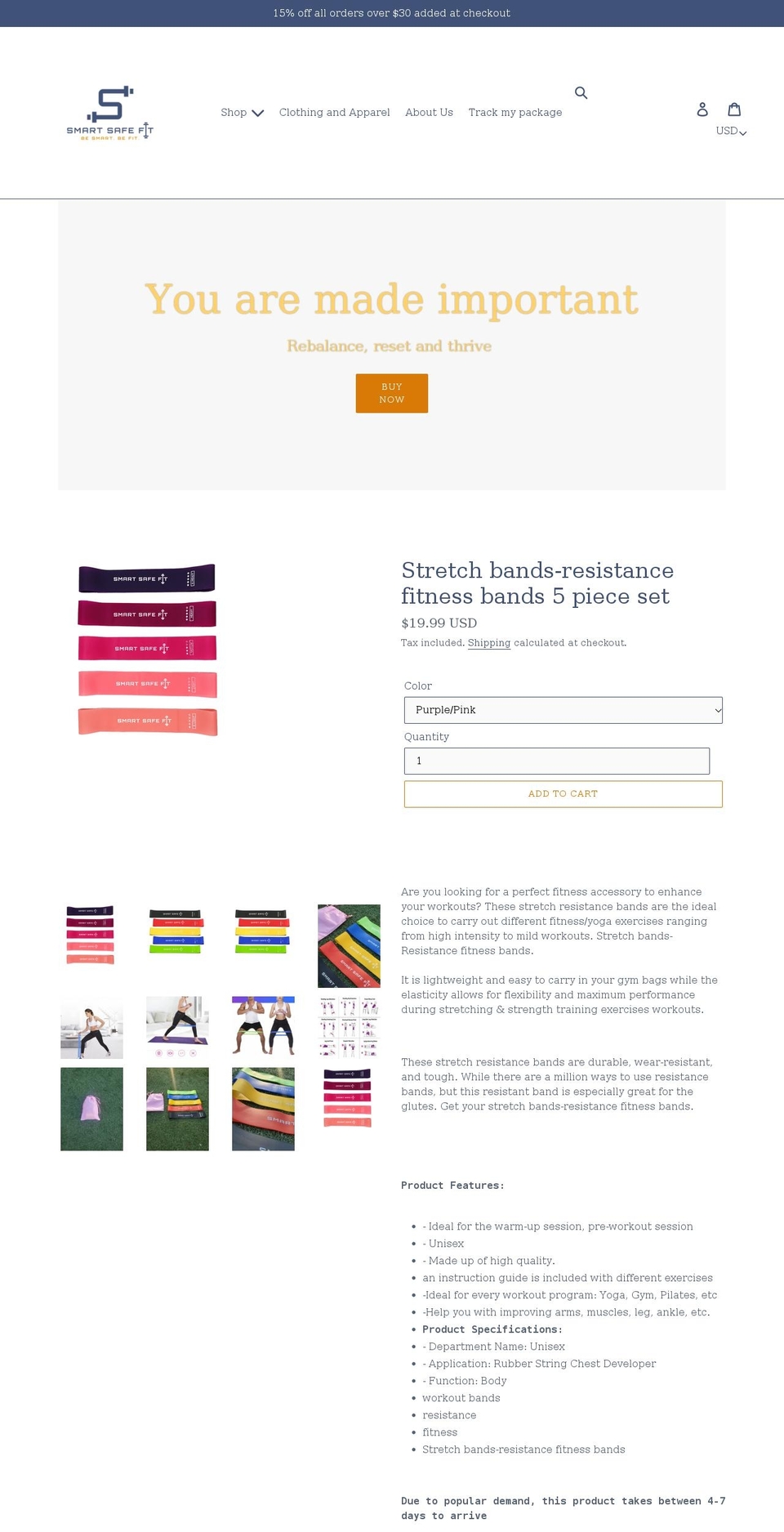smartsafefit.com shopify website screenshot