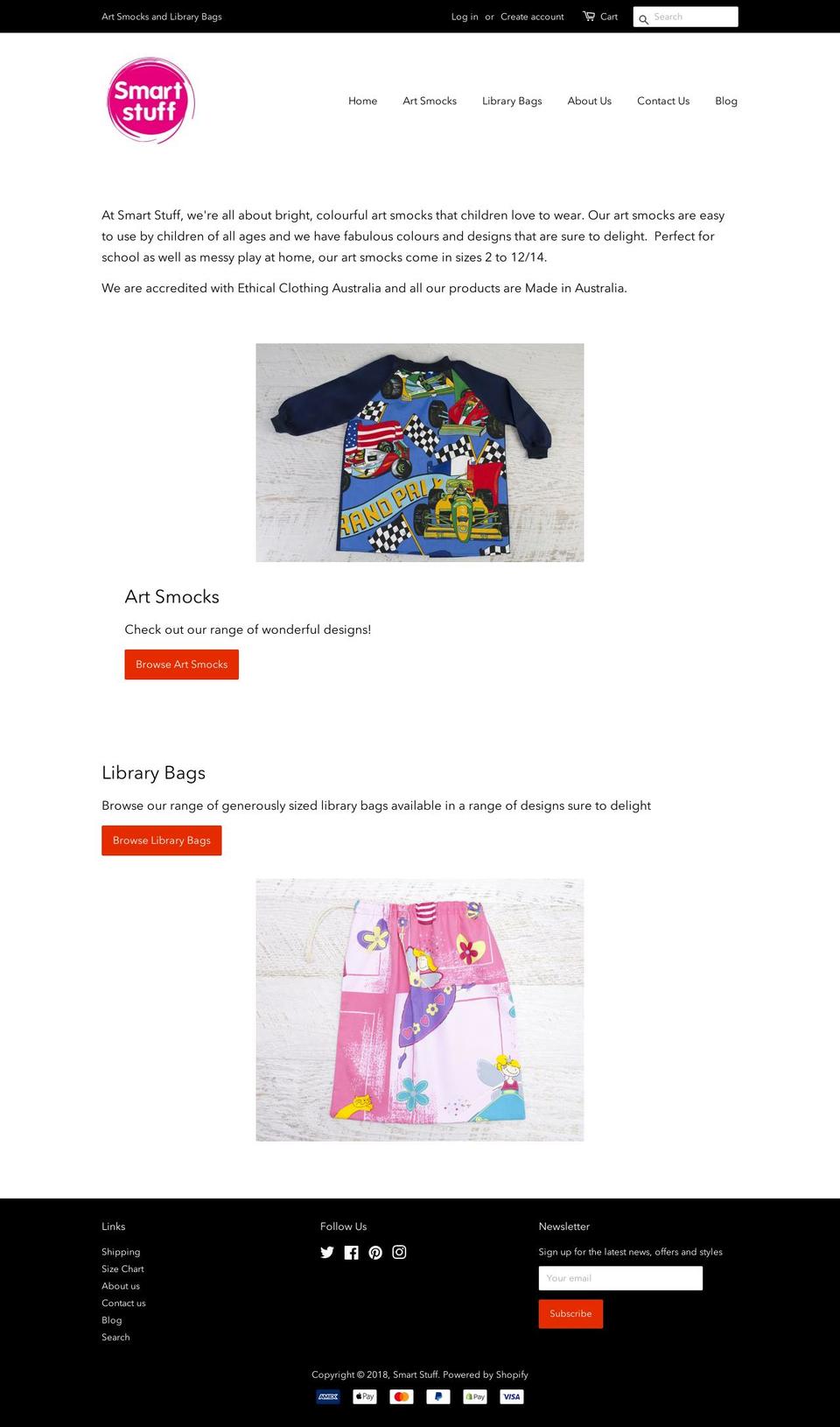 smartsmocks.com — Shopify storefront screenshot