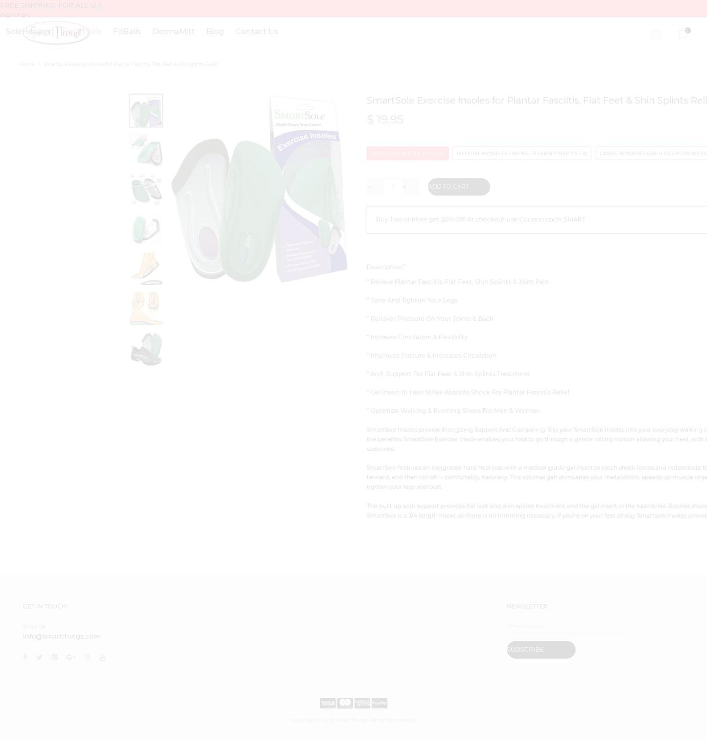 smartthingz Shopify theme site example smartsole.com