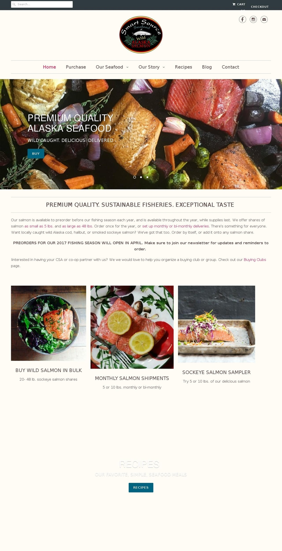 meroxio optimized Shopify theme site example smartsourceseafood.com