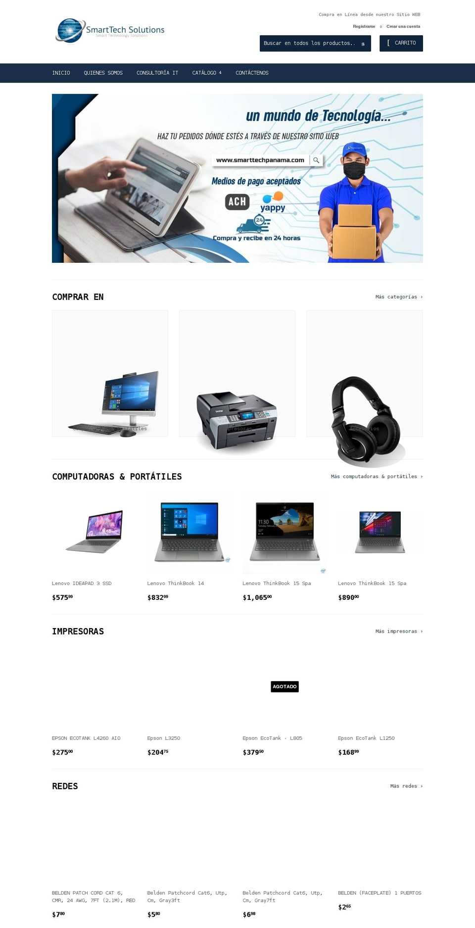 smarttechpanama.com shopify website screenshot