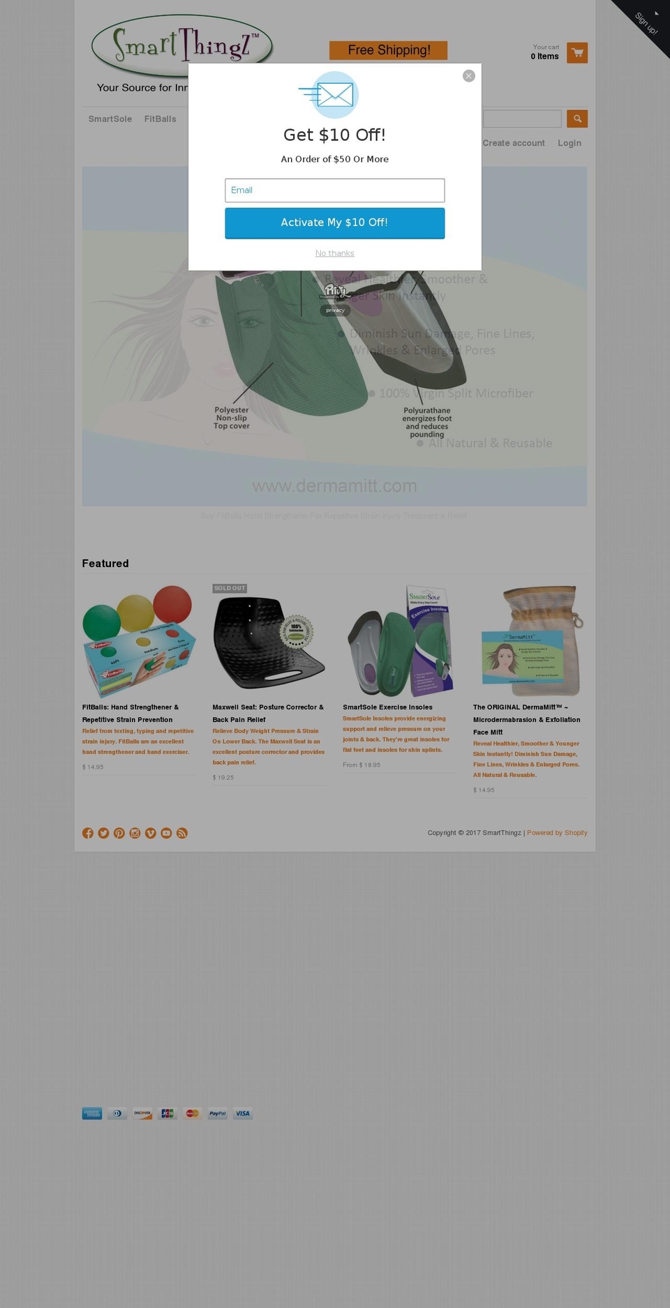 smartthingz.com shopify website screenshot