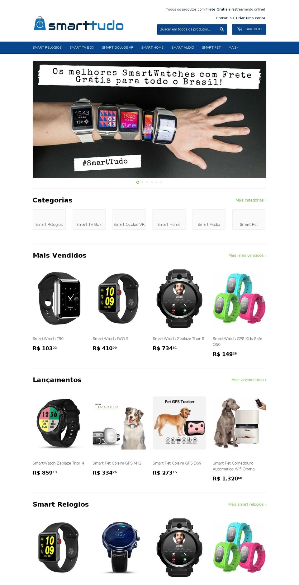 smarttudo.com.br shopify website screenshot