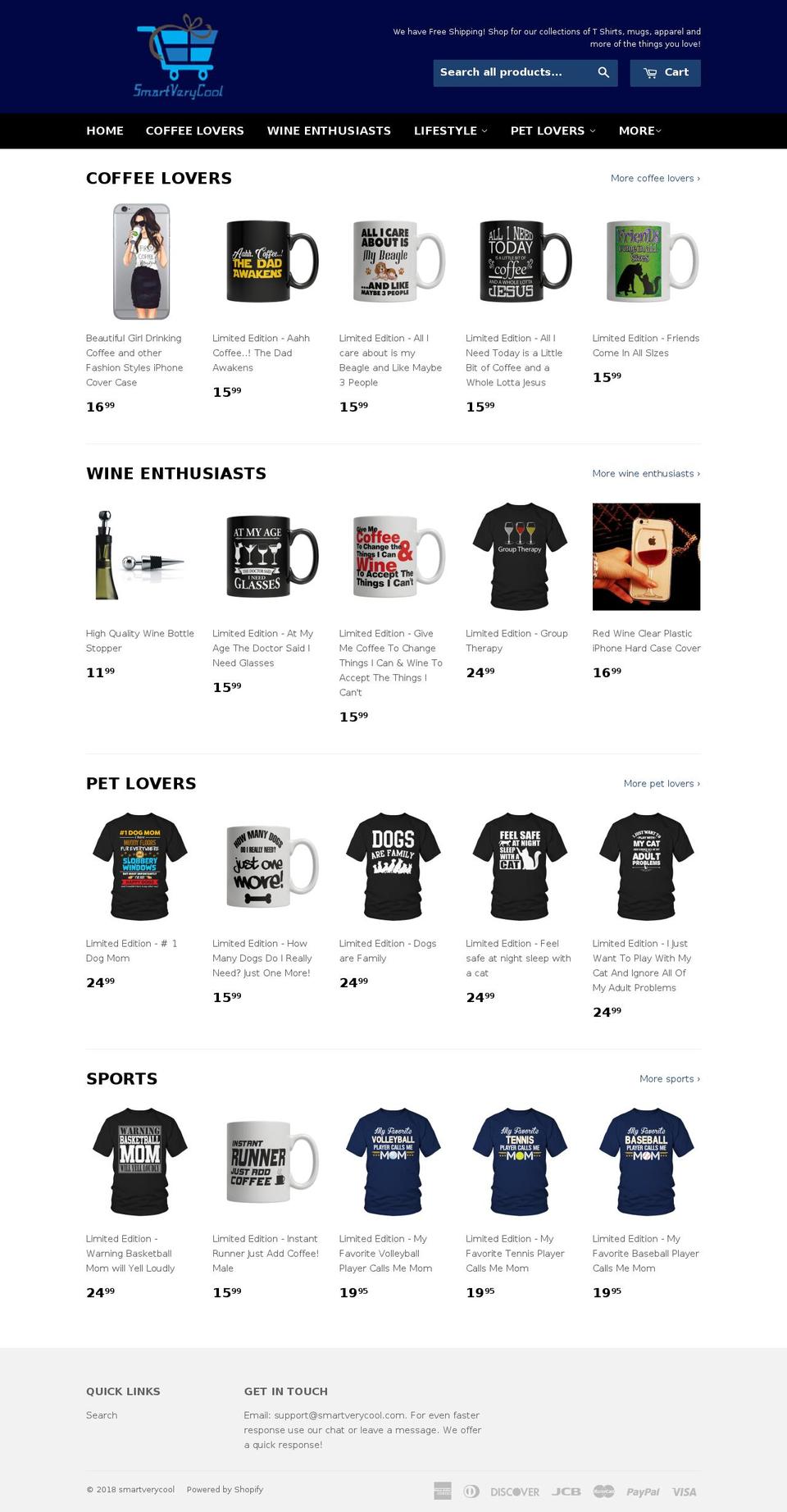 smartverycool.com shopify website screenshot