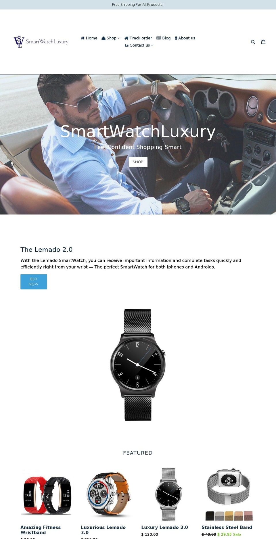 smartwatchluxury.com shopify website screenshot