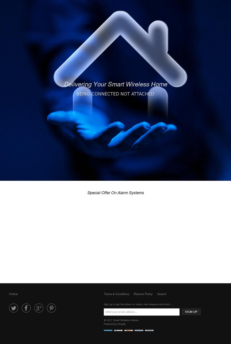 smartwirelesshomes.com shopify website screenshot
