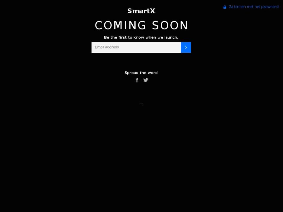smartx.be shopify website screenshot