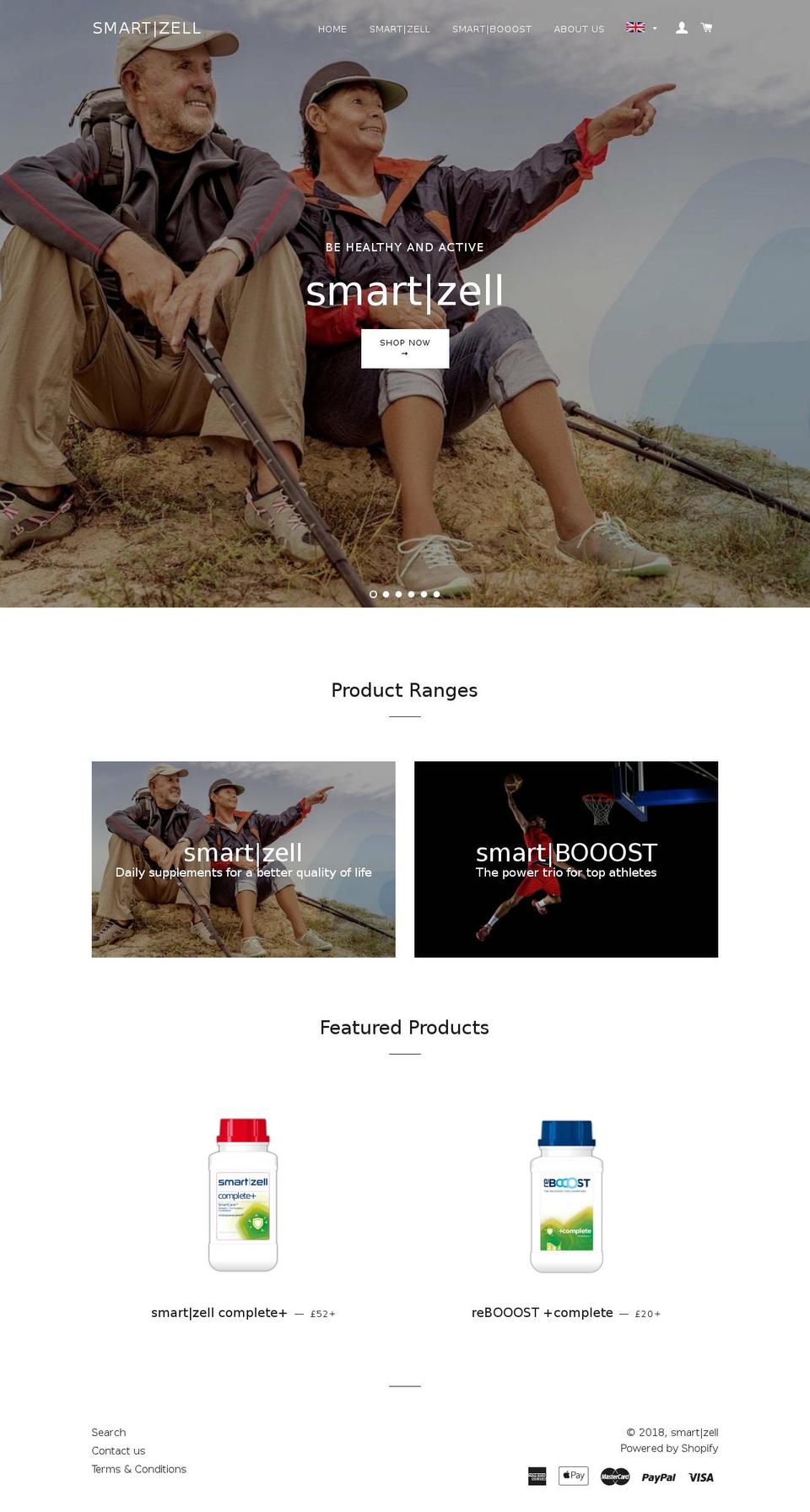 smartzell.co.uk shopify website screenshot