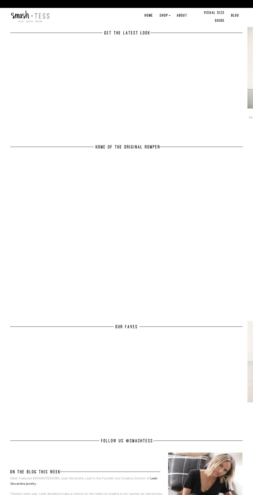 smashandtess.com shopify website screenshot