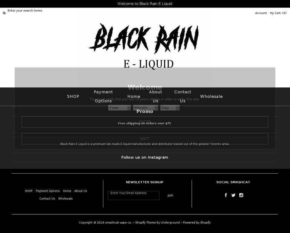 smashcatejuice.com shopify website screenshot