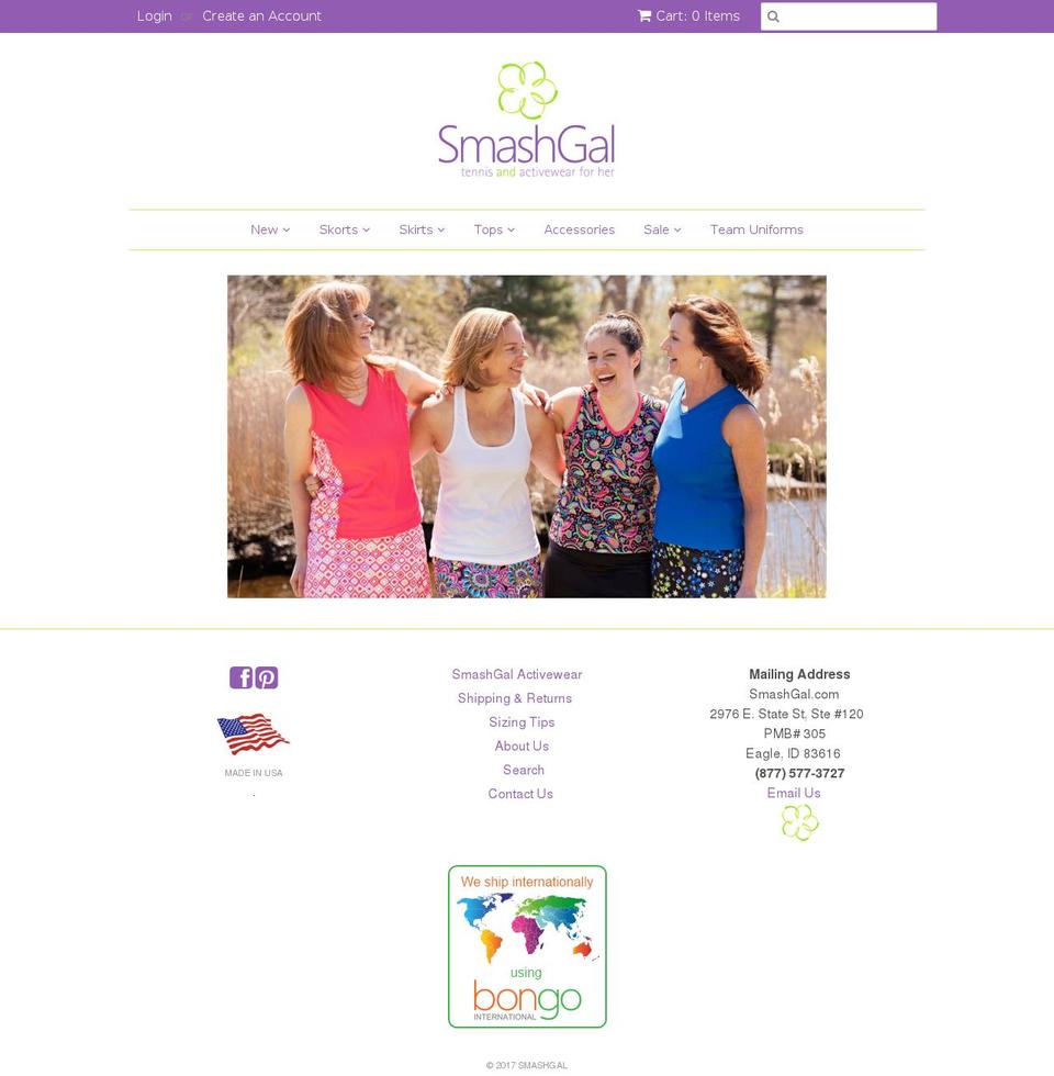 smashgal.com shopify website screenshot