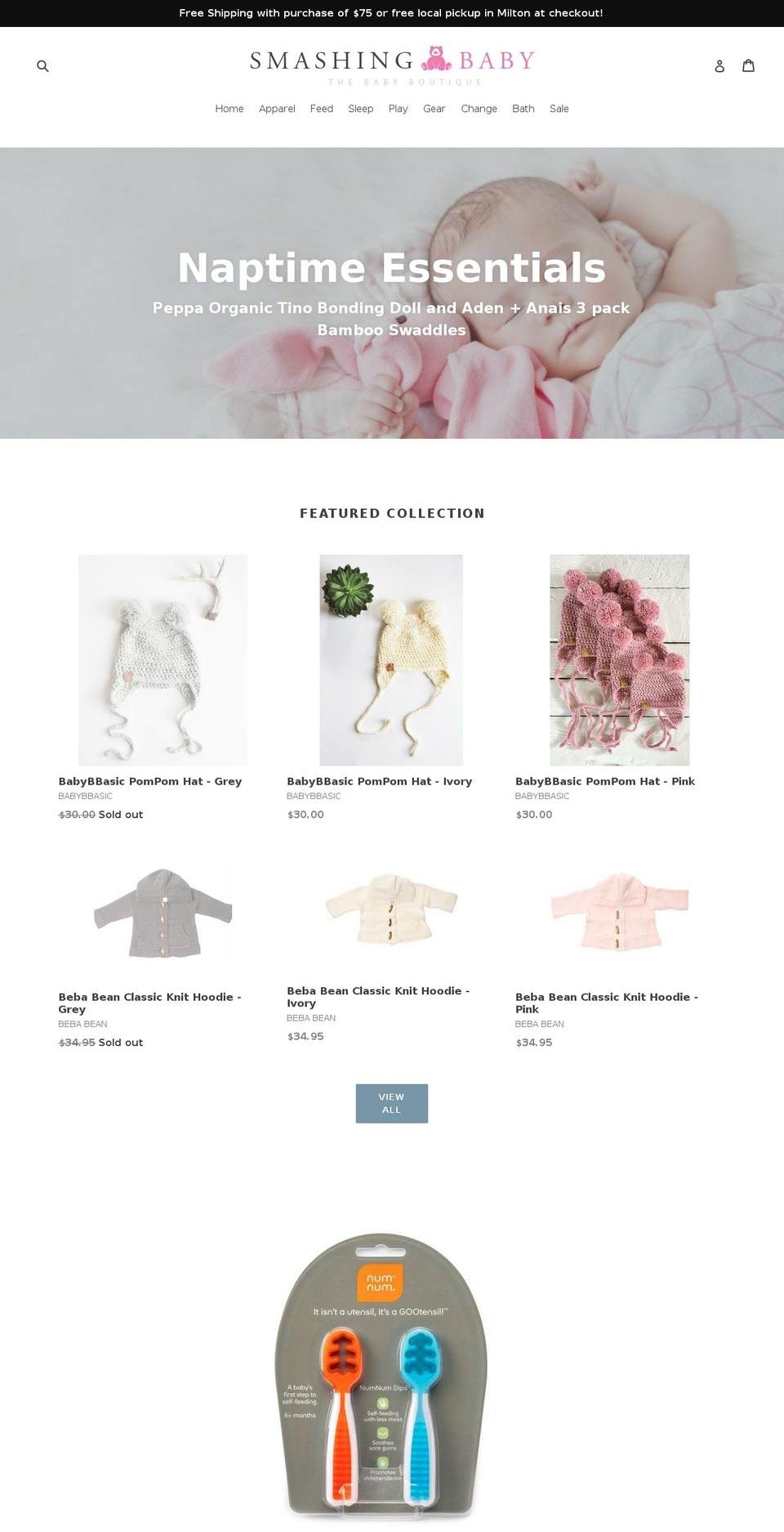smashingbaby.ca shopify website screenshot