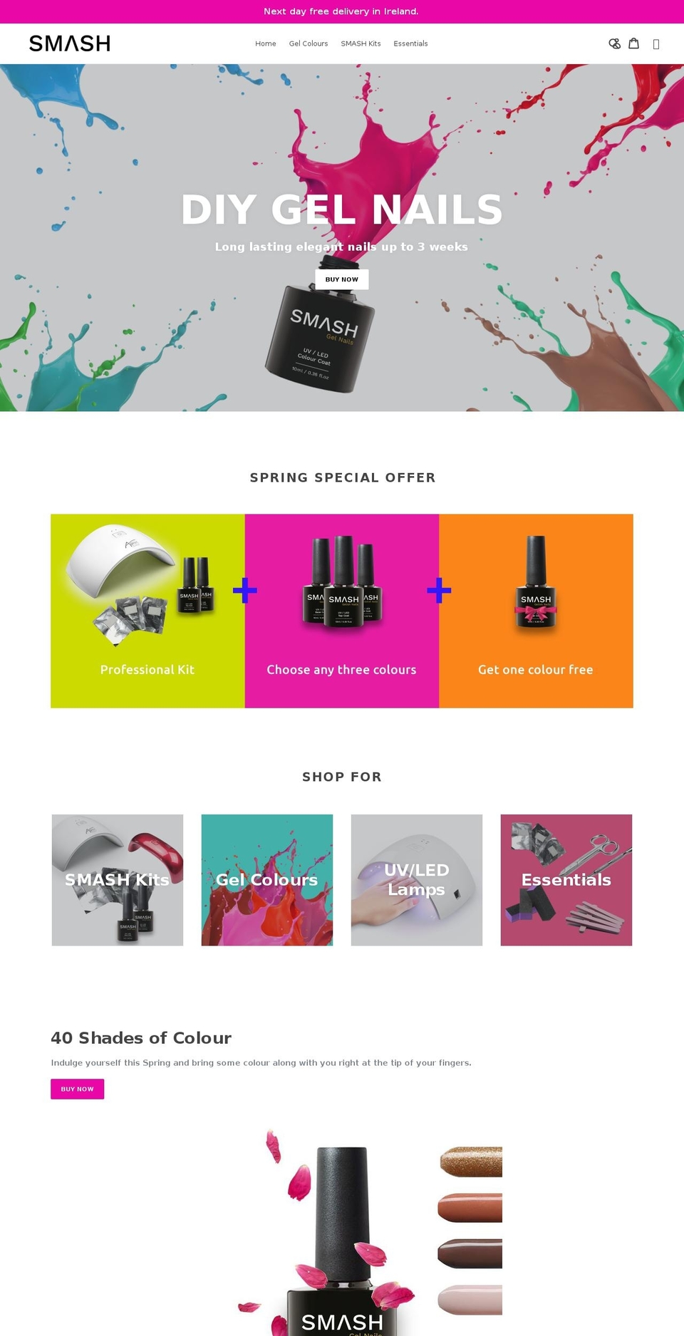 smashnails.com — Shopify storefront screenshot