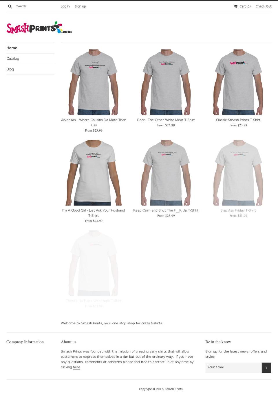 smashprints.com shopify website screenshot