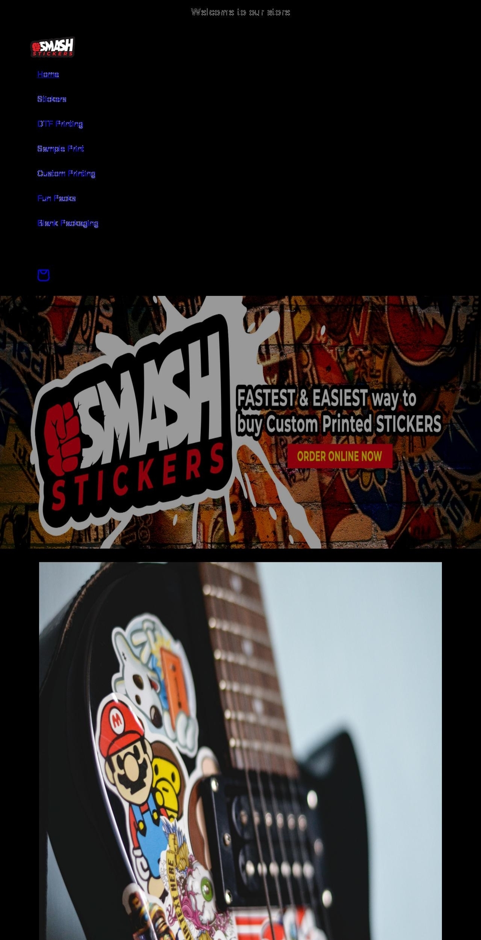 smashstickers.com shopify website screenshot
