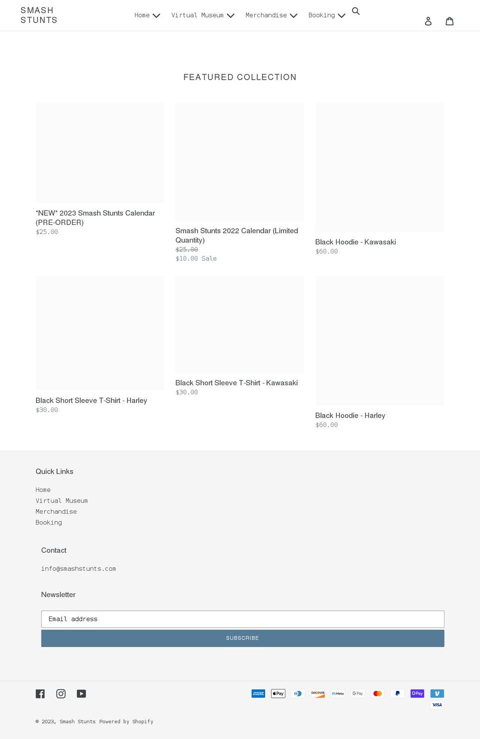 smashstunts.com shopify website screenshot