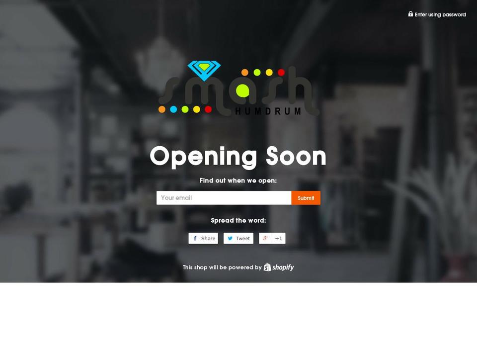 smashumdrum.com shopify website screenshot