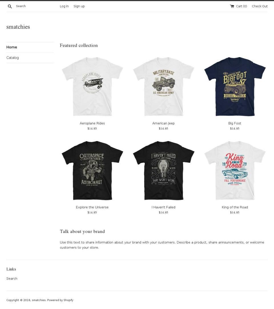 smatchies.com shopify website screenshot