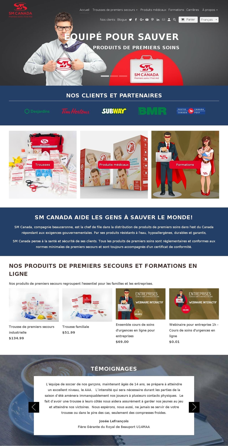 smcanada.org shopify website screenshot