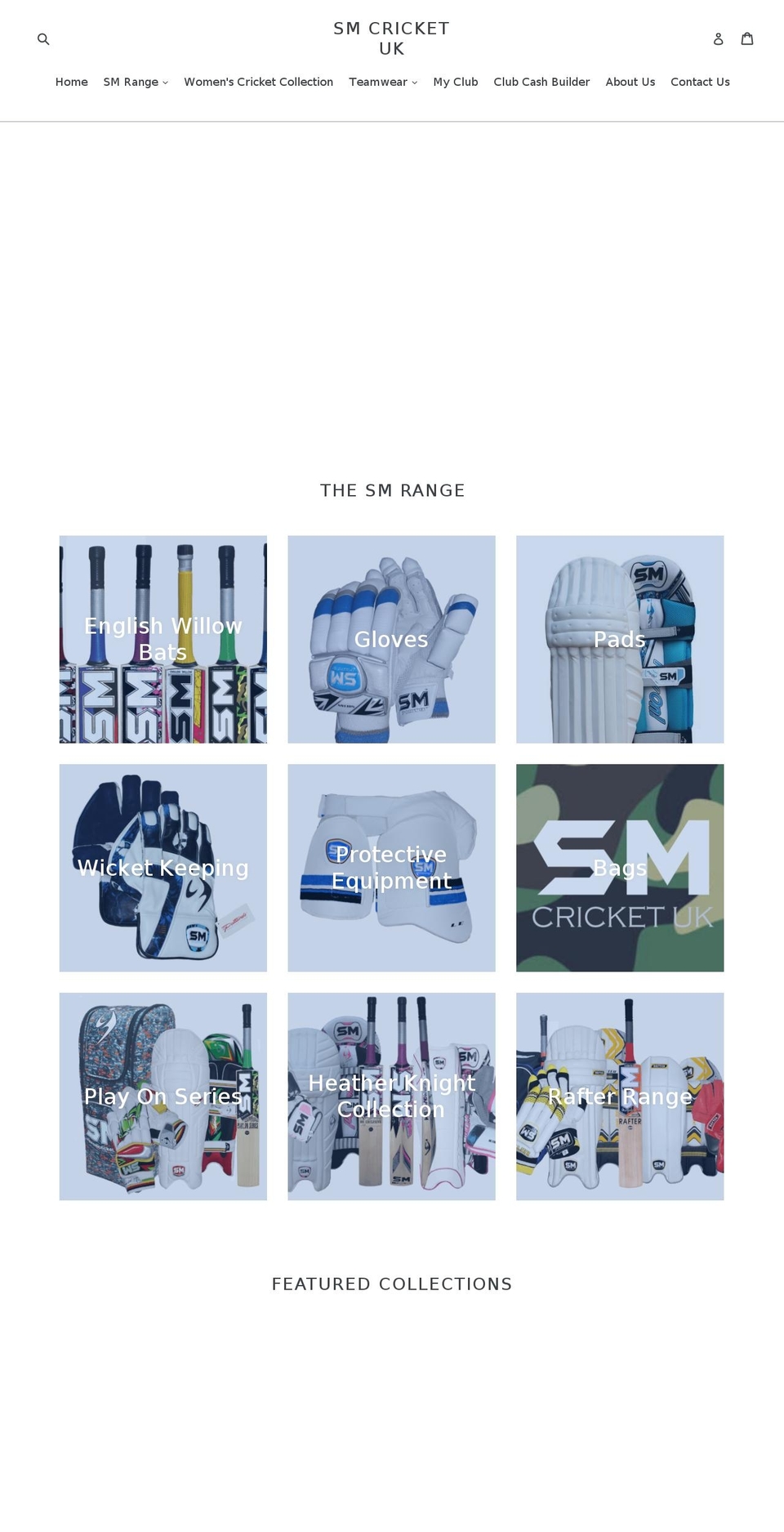 smcricketukltd.co.uk shopify website screenshot