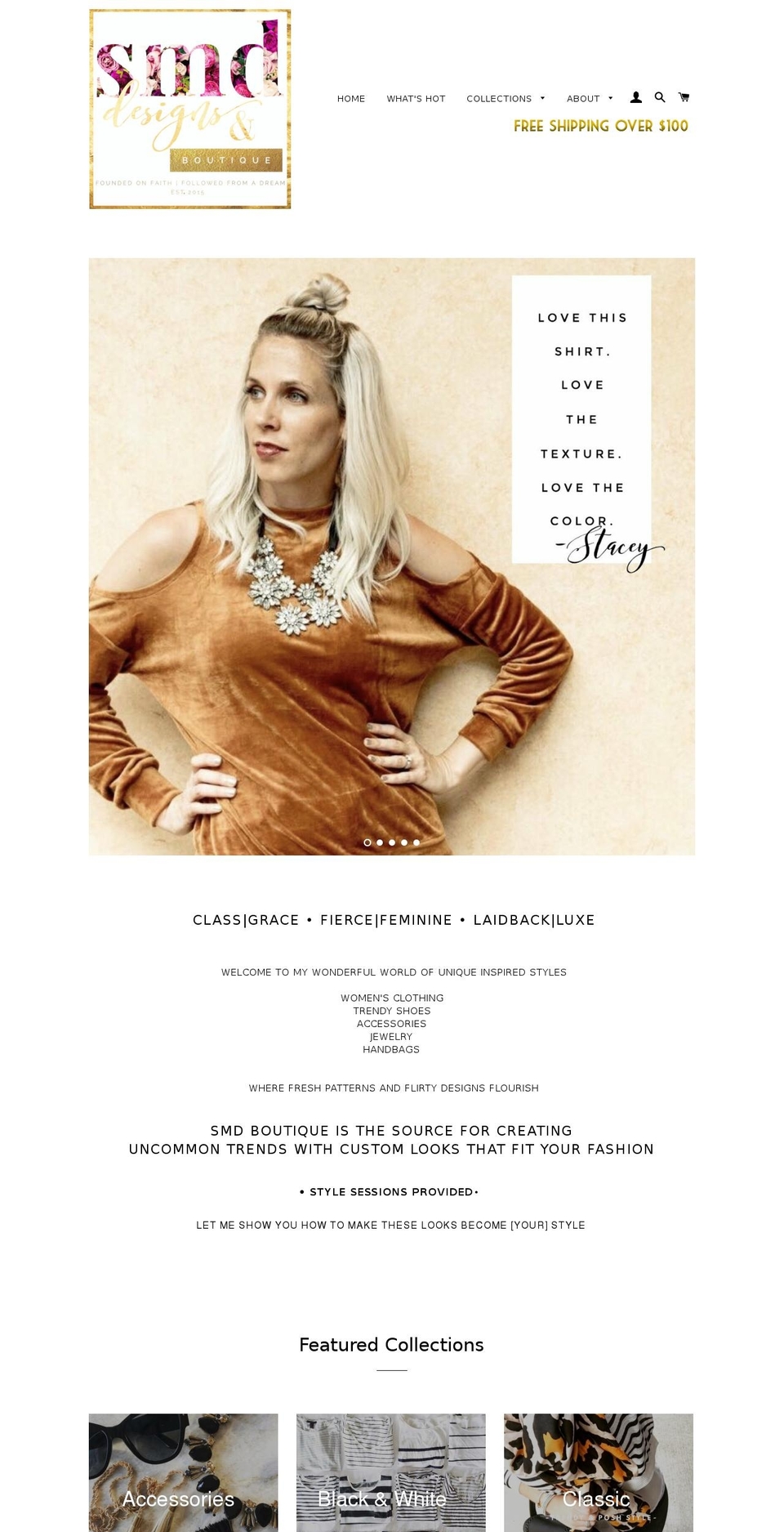 smdboutique.com — Shopify storefront screenshot