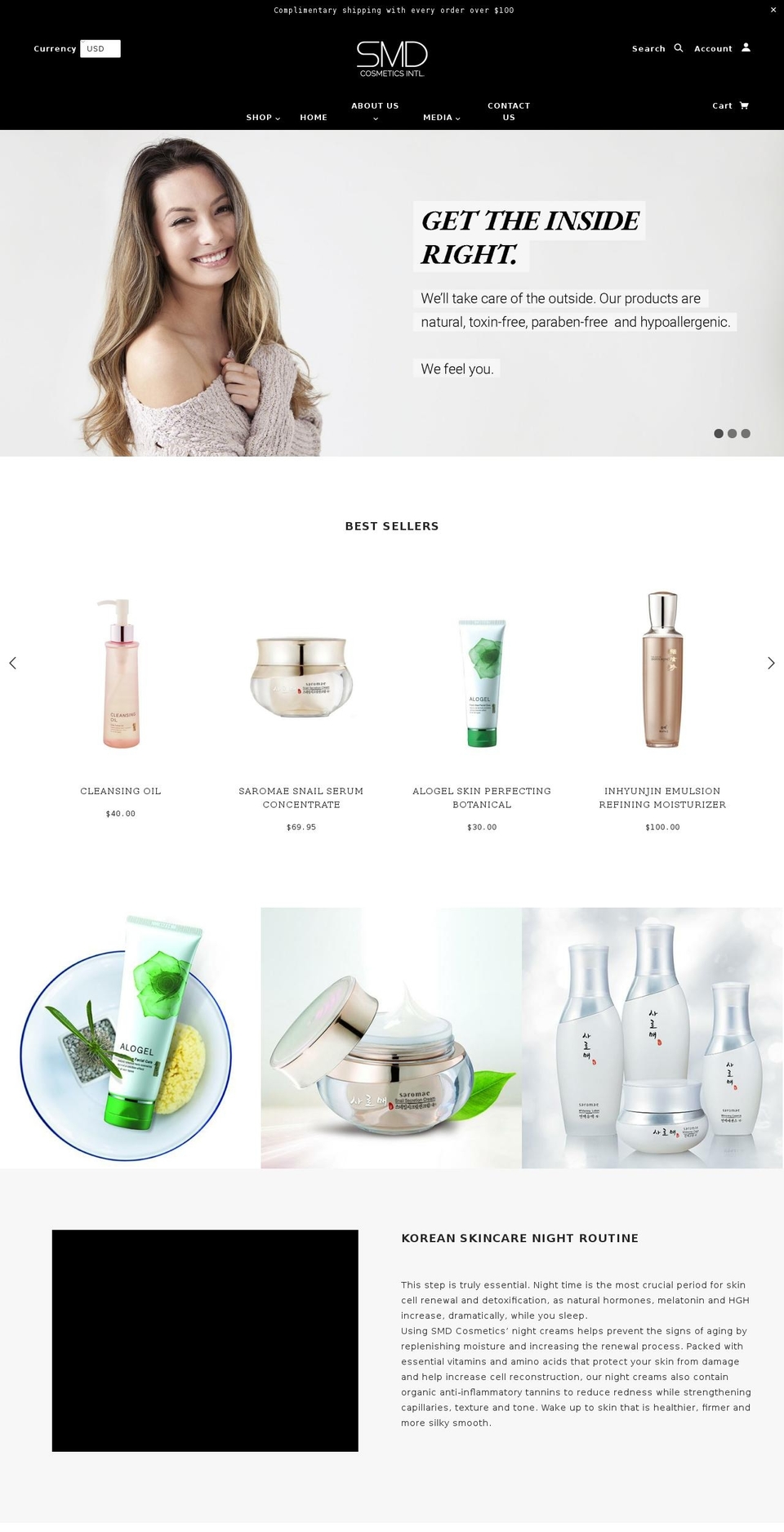 smdcosmetics.com shopify website screenshot
