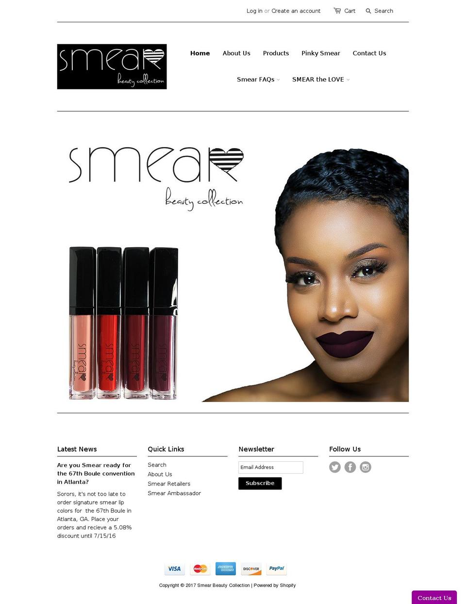smearpro.com shopify website screenshot