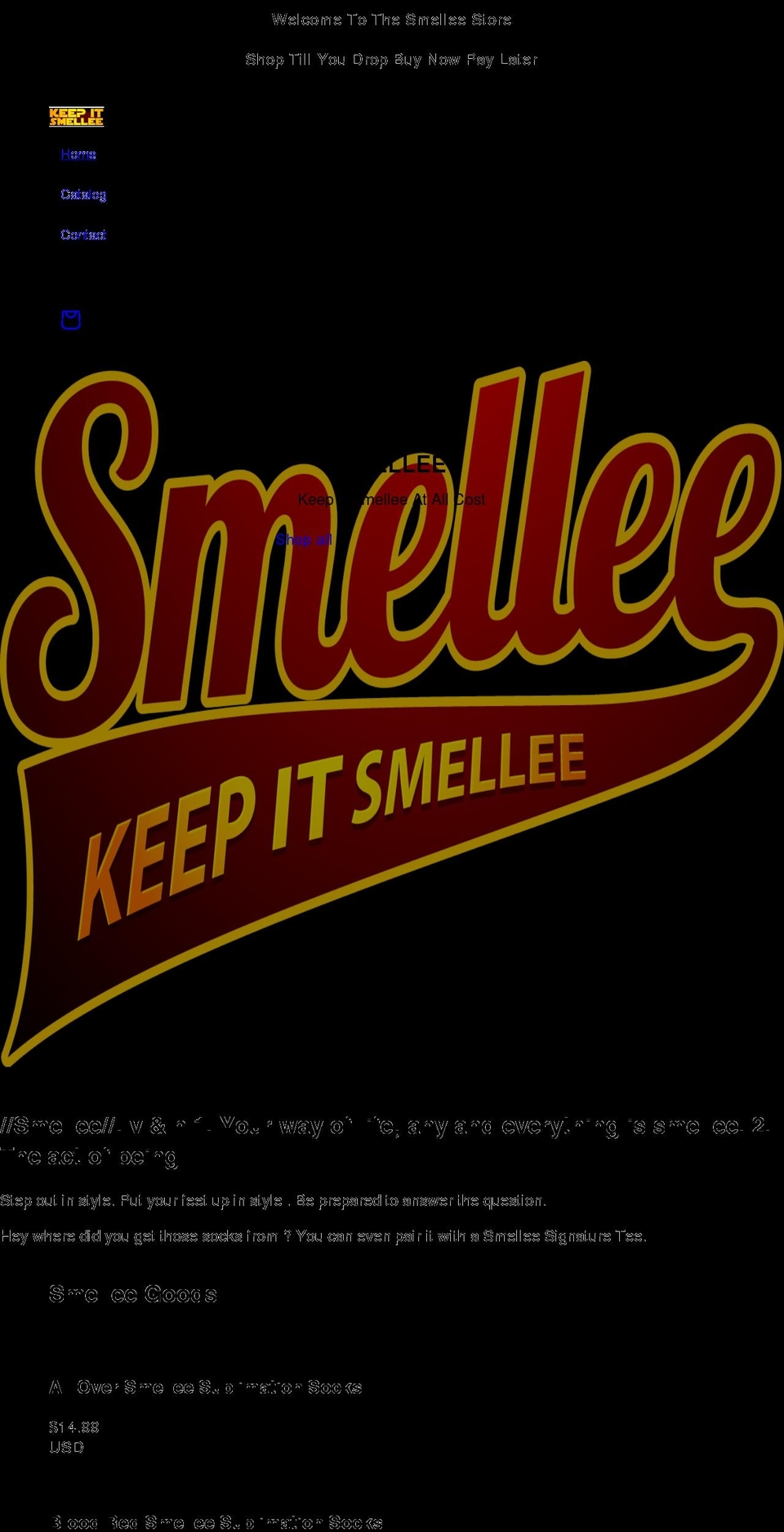 smelleemellees.com shopify website screenshot
