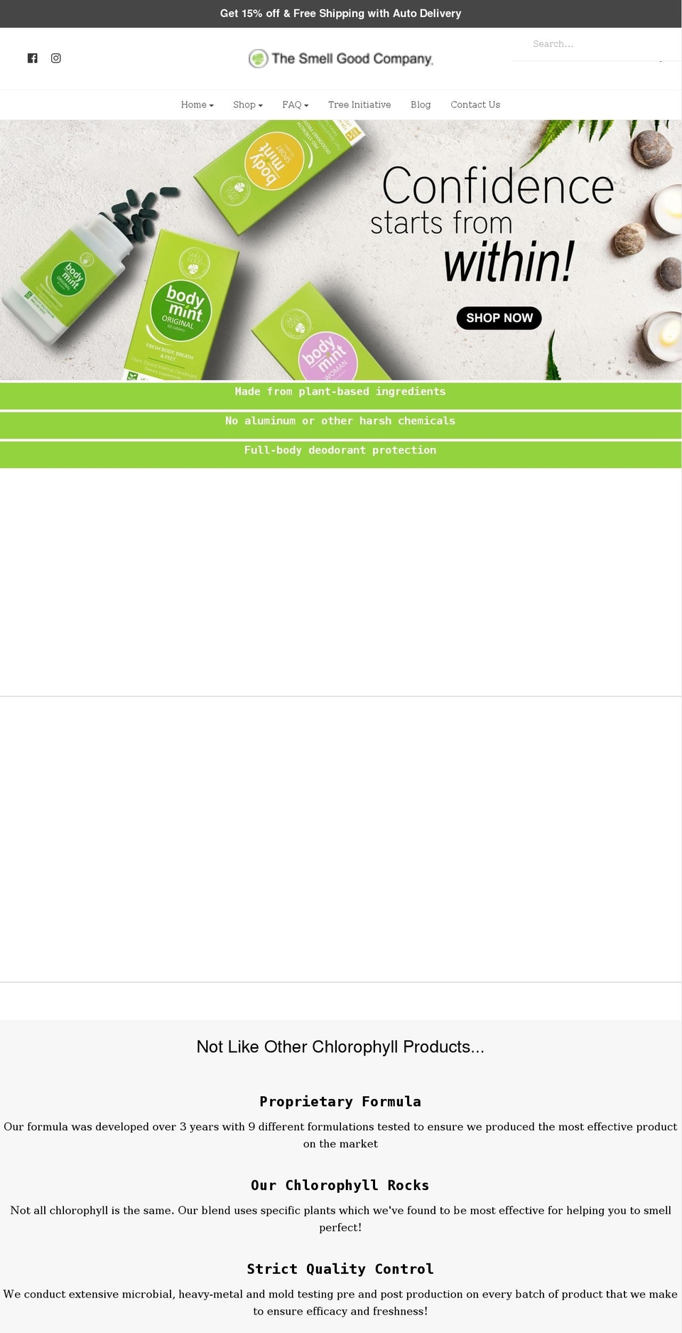 smellgoodcompany.com shopify website screenshot