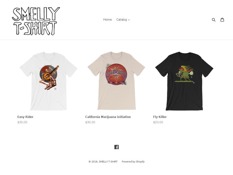 smellytshirt.com shopify website screenshot