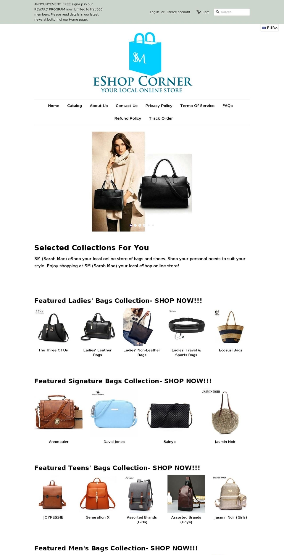 smeshopcorner.com shopify website screenshot