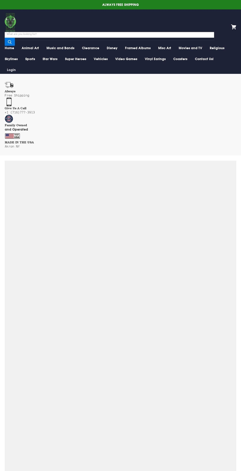 smfxvinyls.com — Shopify storefront screenshot