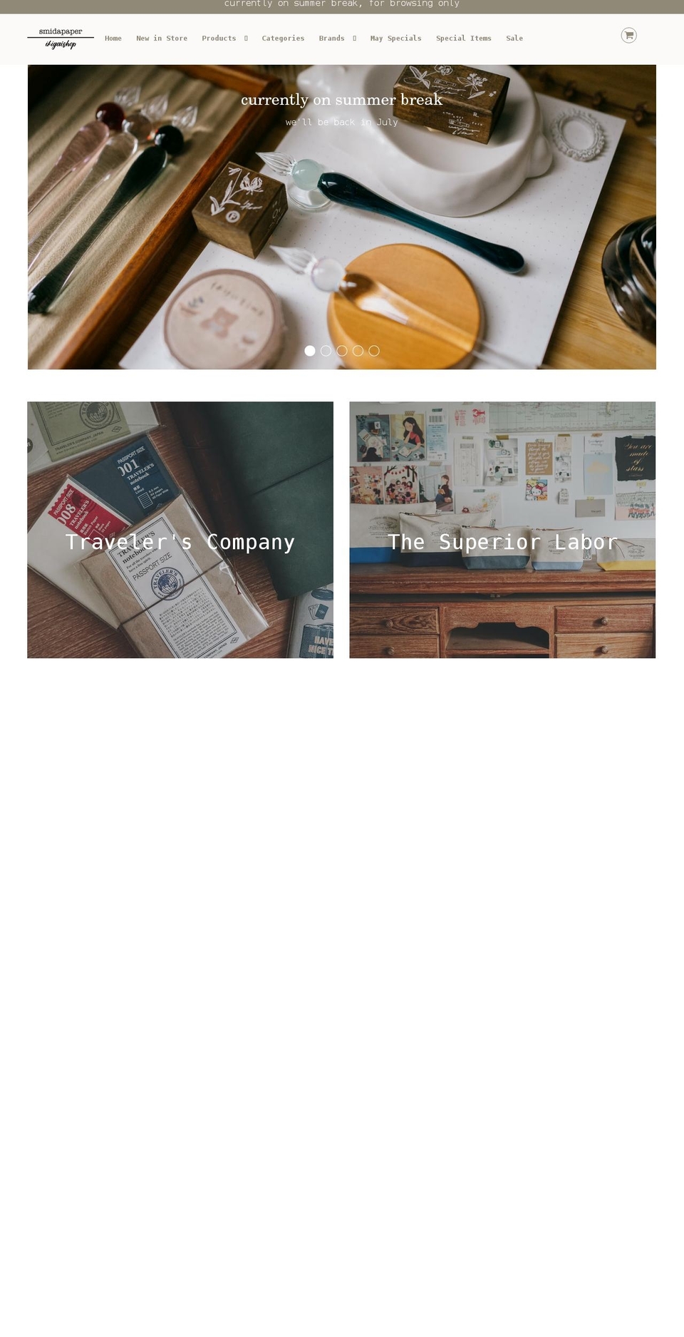 smidapaperonline.com — Shopify storefront screenshot