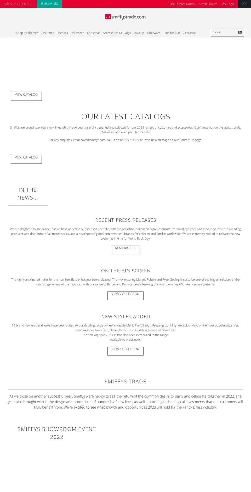 smiffystrade.com shopify website screenshot