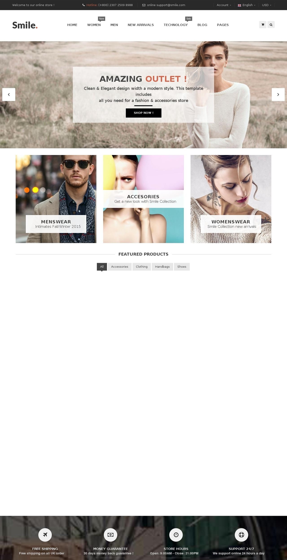 smile-1.myshopify.com shopify website screenshot