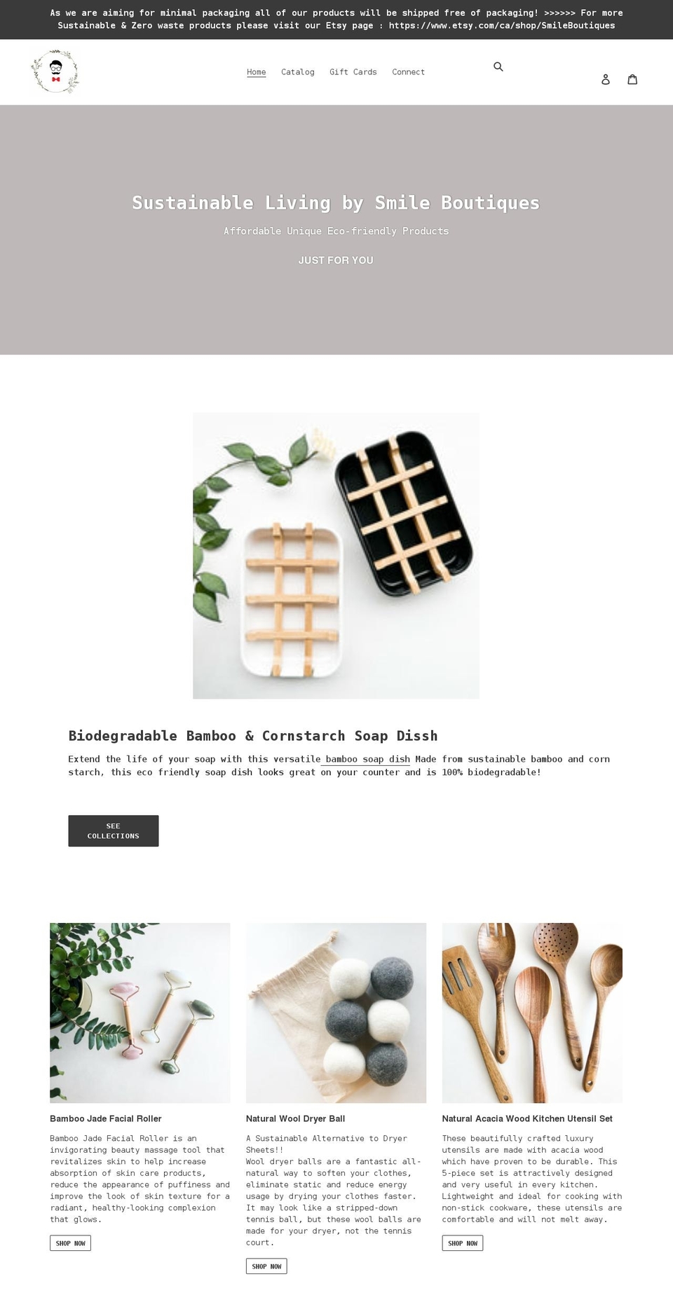 smileboutiques.com shopify website screenshot