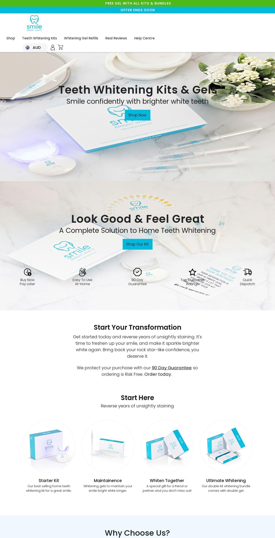 smilebrightwhite.com — Shopify storefront screenshot