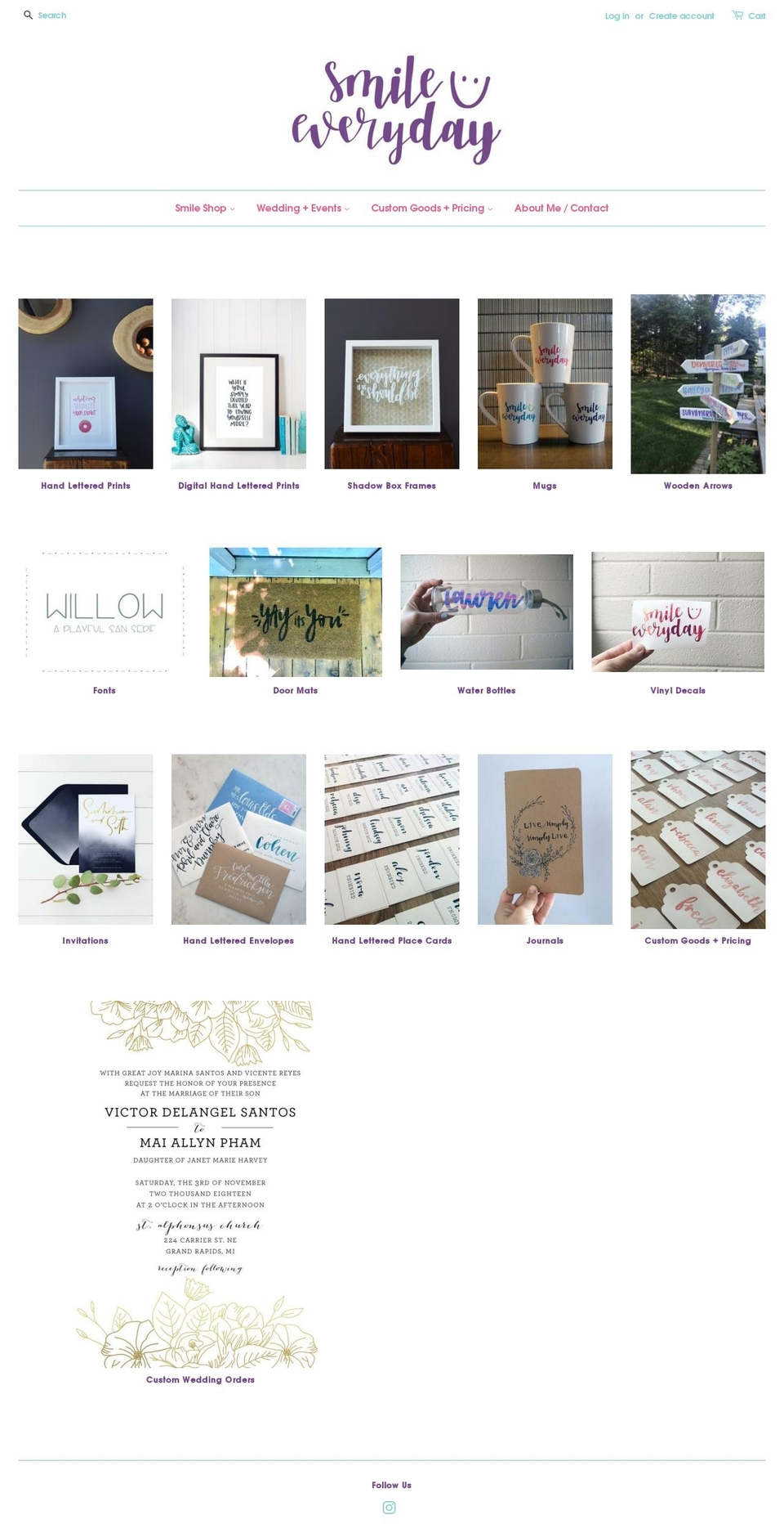 smileeveryday.com — Shopify storefront screenshot