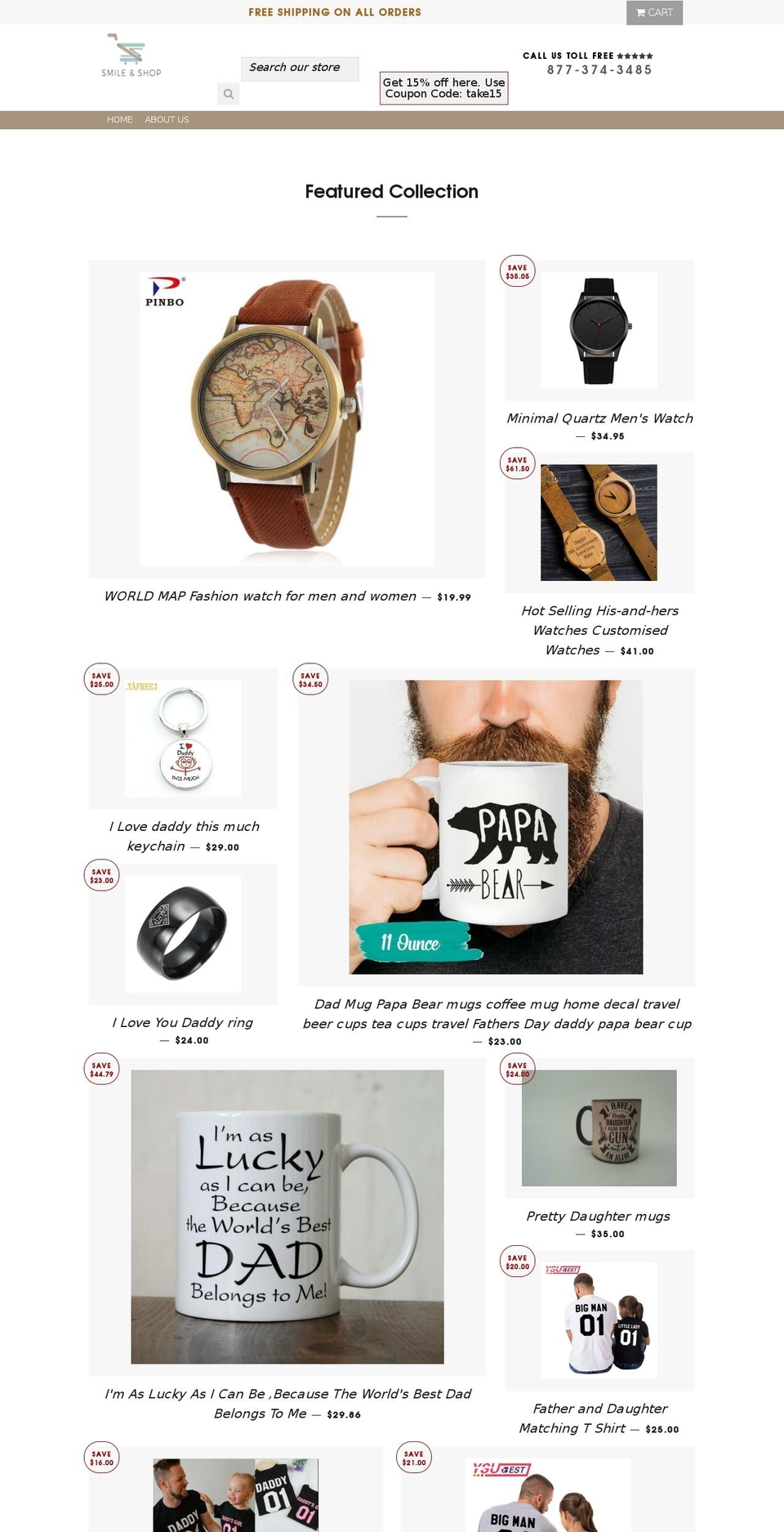 smilenshop.com — Shopify storefront screenshot