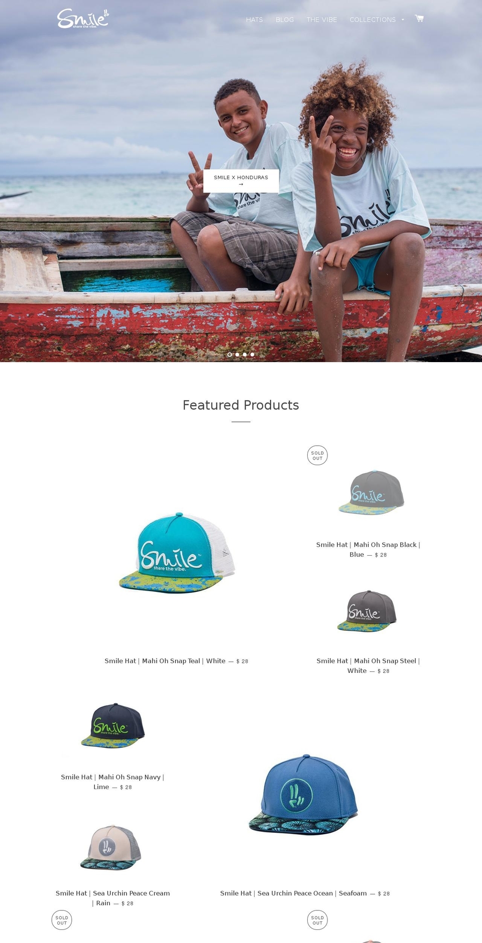 smilesharethevibes.org shopify website screenshot