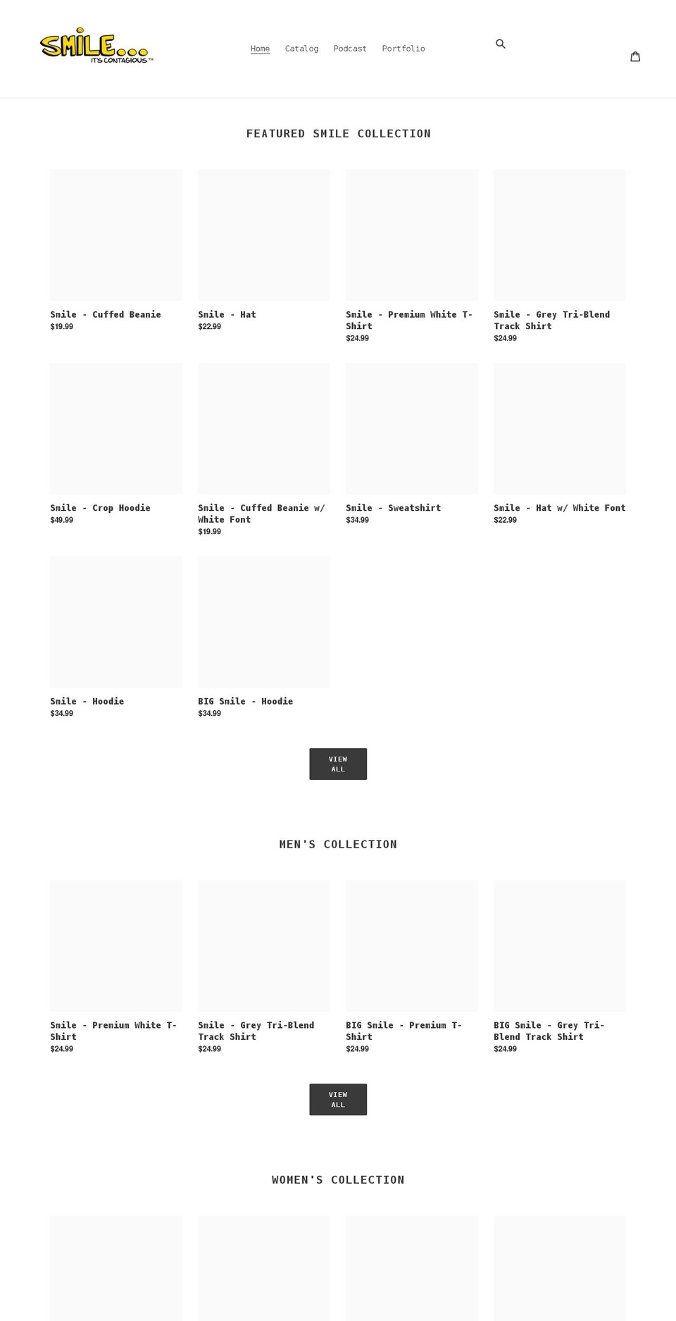 smilethepodcast.com shopify website screenshot