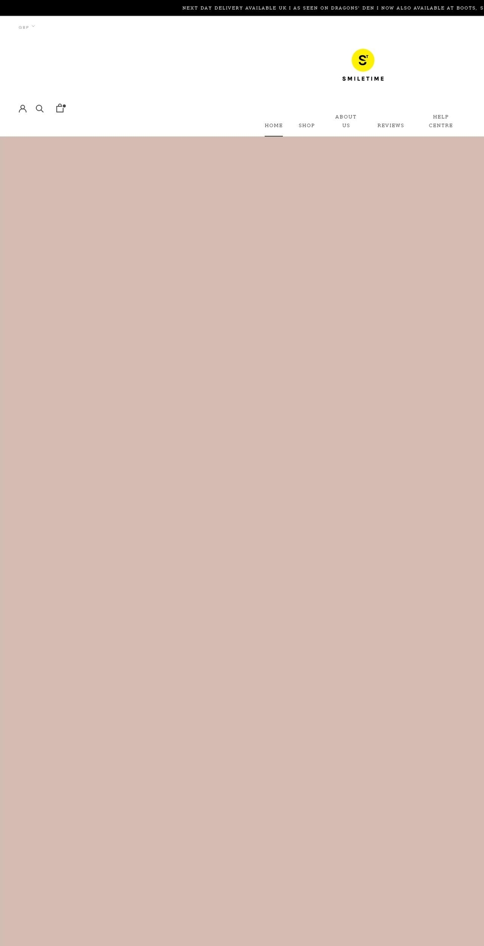 smiletimeteeth.com shopify website screenshot