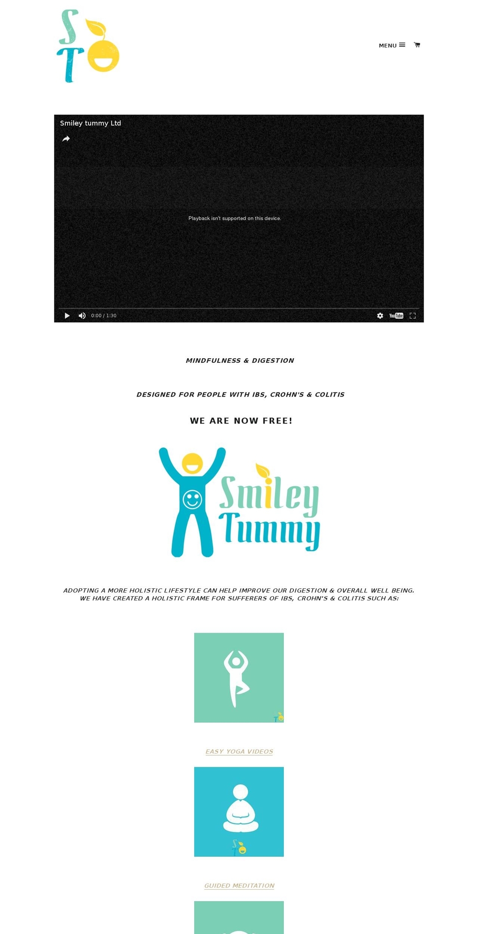 smileytummy.com shopify website screenshot