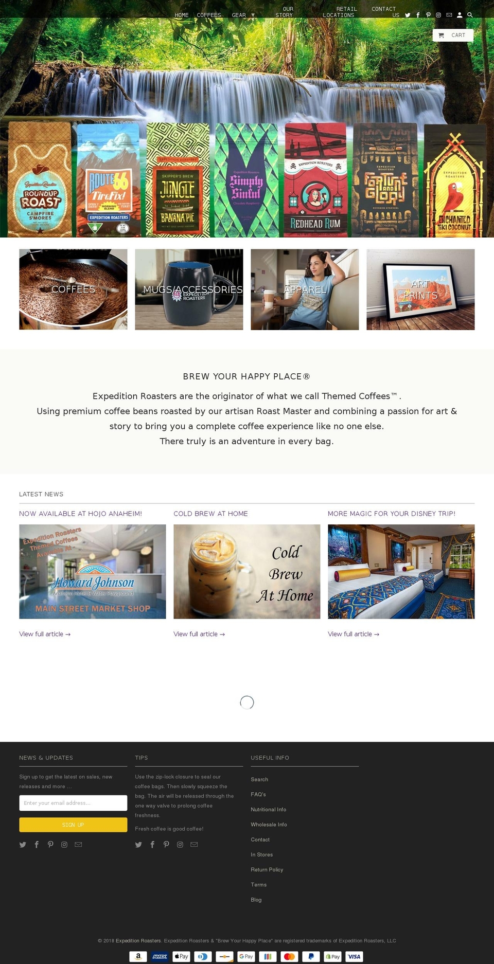 OOTS Support - june 6 Shopify theme site example smilingdogcoffee.com