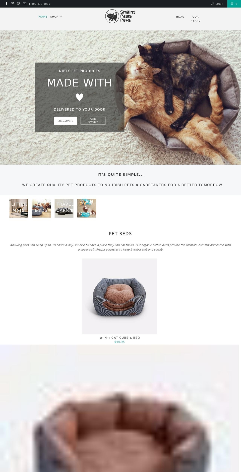 turbo-theme Shopify theme site example smilingpaws.net