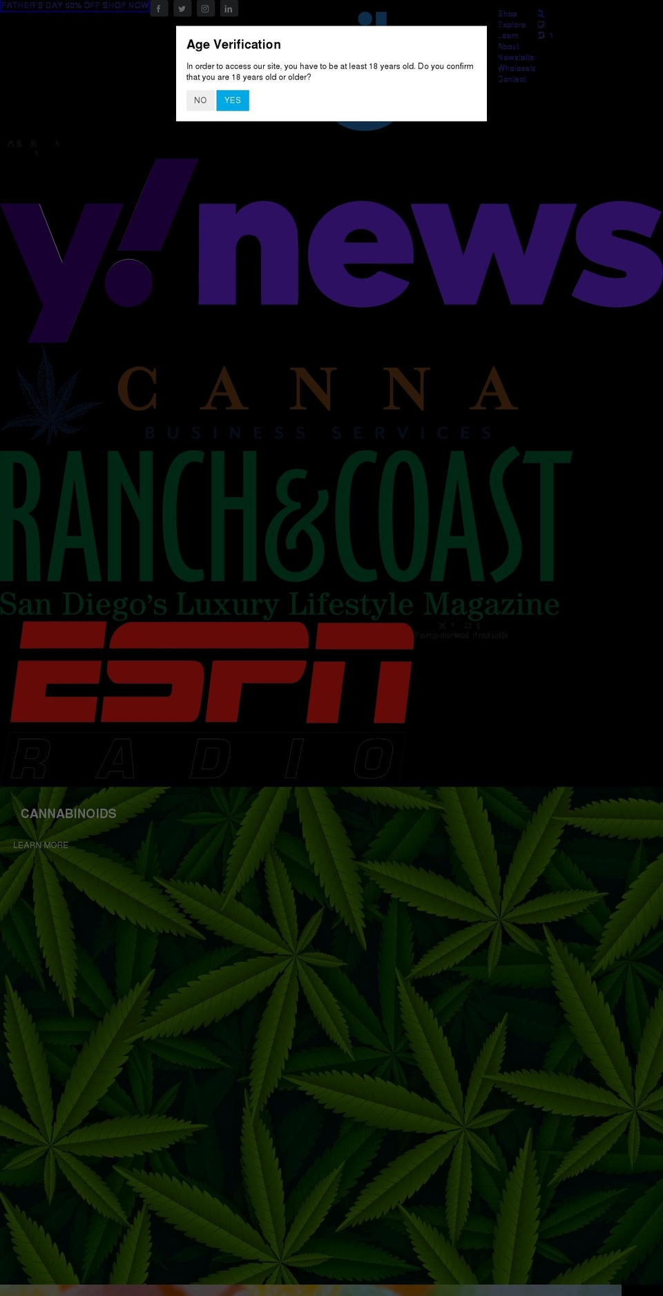 smilynhemp.com shopify website screenshot